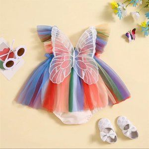 Butterfly Dress Butterfly Outfit Romper Clothes Fairy Tail Birthday Dress